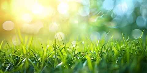 Obraz premium Morning Dew Sparkle, New Day's Genesis