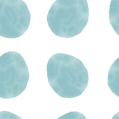 Seamless pattern with easter eggs, hand drawn illustration in watercolor style