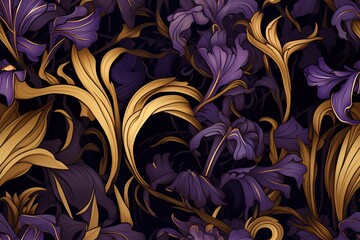 Seamless pattern, abstract art. Watercolor painting, children's wallpaper. Hand drawn plants. Palms, rainforest, leaves, flowers. modern Art. Prints, wallpapers, posters, cards, murals