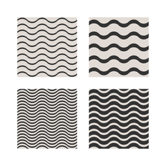 Wavy geometric elements for your project. Design templates with wave. Abstract background.
