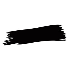 Brush stroke. Vector paintbrush, brush stroke template. Grunge design element. Dirty distress texture banner. Grungy painted objects