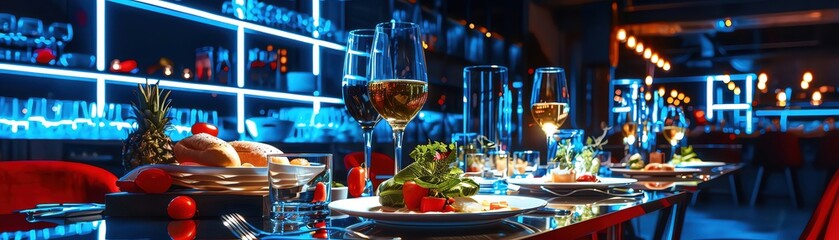 Restaurant reviews highlight hidden gems where the ambiance and menu create memorable dining experiences, each critique penned closeup - obrazy, fototapety, plakaty