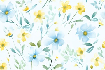 Seamless pattern, abstract art. Watercolor painting, children's wallpaper. Hand drawn plants. Palms, rainforest, leaves, flowers. modern Art. Prints, wallpapers, posters, cards, murals