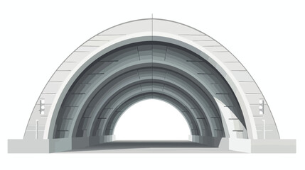 Reinforced concrete tunnel structure with side opening