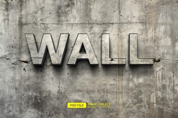 Wall Text Style Effect