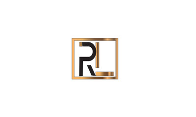RL, LR , R, L Abstract Letters Logo Monogram	