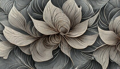Ethereal Blossoms: 3D Emboss Floral Allover Pattern"
