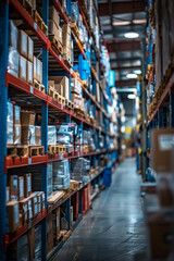 Efficient storage and organization of merchandise in a warehouse setting.