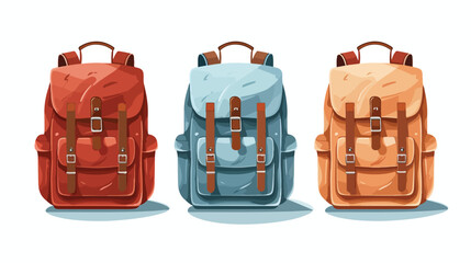 School bag Vector illustration isolated on white background