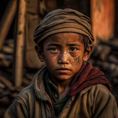 Poster picture of street poor boy © Kamran Akhtar