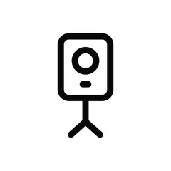 Simple Theodolite icon. The icon can be used for websites, print templates, presentation templates, illustrations, etc