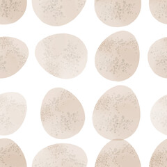 Seamless pattern with easter eggs, hand drawn illustration in watercolor style