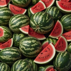 High-resolution images of watermelon  - obrazy, fototapety, plakaty