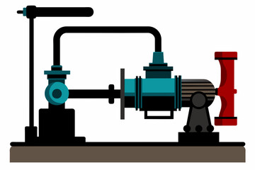 water pump vector illustration