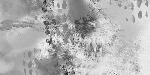 Grey scale abstract scrapbook paper design. Creative drawn textured backdrop universal