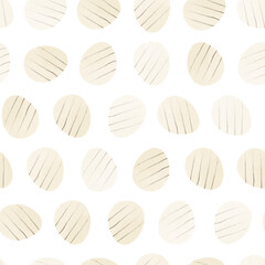 Seamless pattern with easter eggs, hand drawn illustration in watercolor style