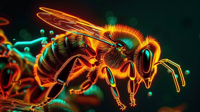Fire at will commands the bee commander, as the troops swarm the target with pollen pellets ,