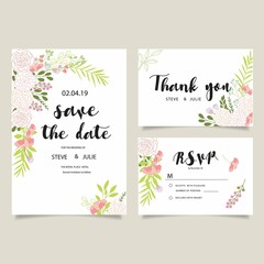 Wedding Cards With Flowers Collection