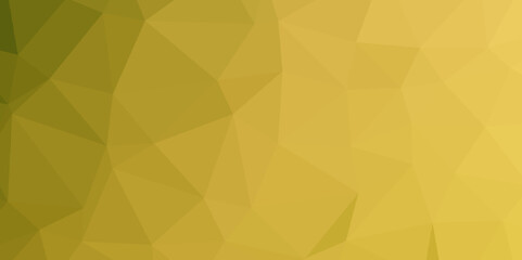 Abstract gradient yellow and black low poly background.