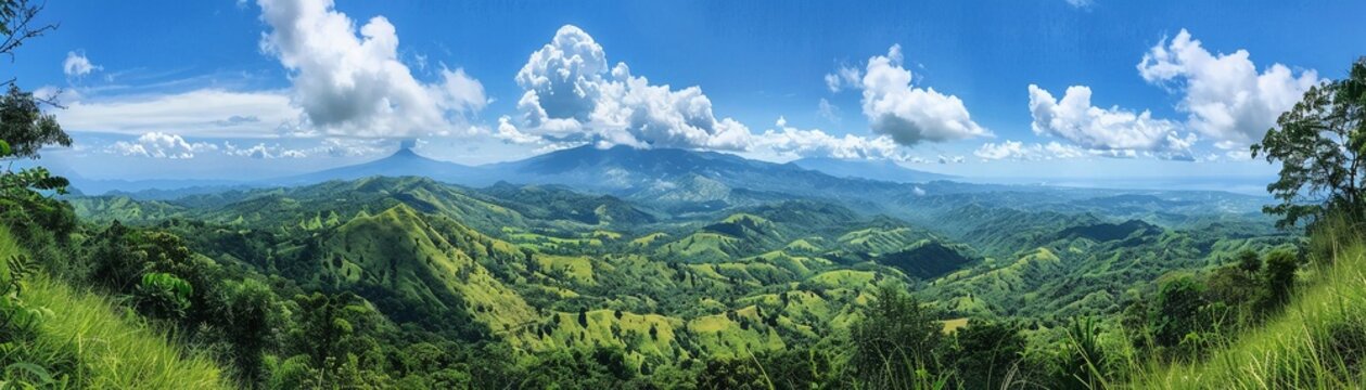 costa rican mountains overview