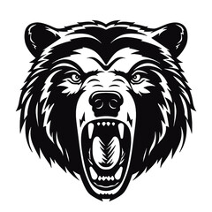 Fototapeta premium Bear Mascot - Vector Illusrations for T-shirts and Logos