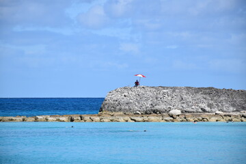 An Overseer on a Rock, Bahamas
