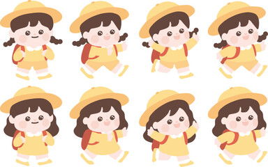 spring picnic cute illustration