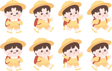 spring picnic cute illustration