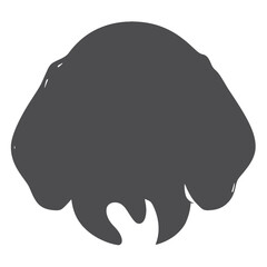 Beagle face silhouette
