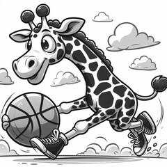 Animal Athletics: Giraffe Basketball Star
