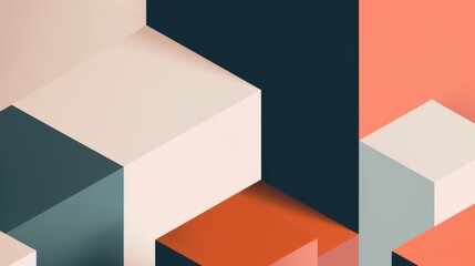 Abstract minimalistic architecture desktop wallpaper with impactful shapes and subtle textures