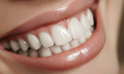 high quality, realistic photo of dental veneers for a social media advertisment