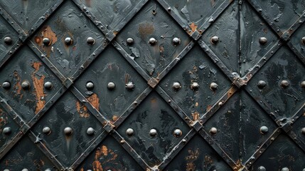 a simple black iron wall. black texture background. Grunge old door