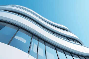 Obraz premium Science and technology sense abstract solid geometry urban architecture