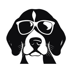 portrait of the dog Beagle. Vector illustration