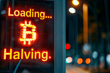 phrase " Loading...Bitcoin Halving"