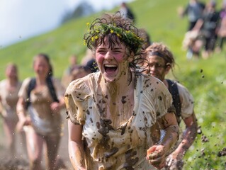 Cooper's Hill Cheese-Rolling contestants
