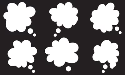 Gardinen Wolken Nahtlos Set of chat speech bubble templates.  vector illustration.  Creative thought balloon.    © KD Vector Studio