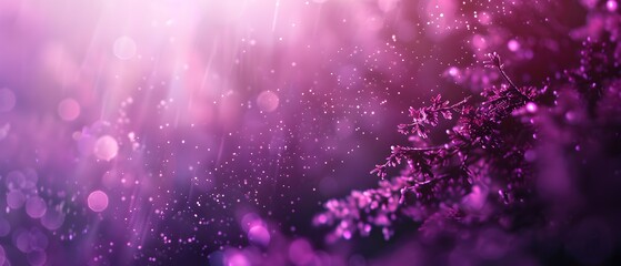Obraz premium Delicate purple flowers with a blurred background in soft pastel colors.