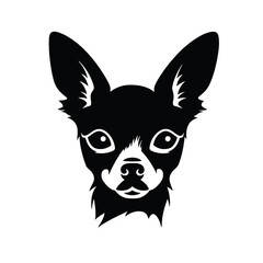  Chihuahua Silhouettes, Chihuahua Silhouettes Showcase, Chihuahua Silhouette Black and White - illustration