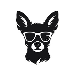  Chihuahua Silhouettes, Chihuahua Silhouettes Showcase, Chihuahua Silhouette Black and White - illustration