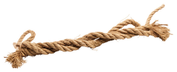 PNG Frayed rope white background durability material