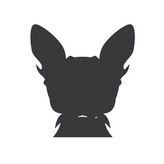  Chihuahua Silhouettes, Chihuahua Silhouettes Showcase, Chihuahua Silhouette Black and White - illustration