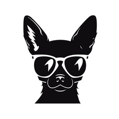  Chihuahua Silhouettes, Chihuahua Silhouettes Showcase, Chihuahua Silhouette Black and White - illustration