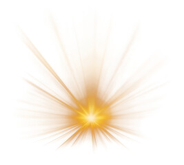PNG sun ray effect, transparent background