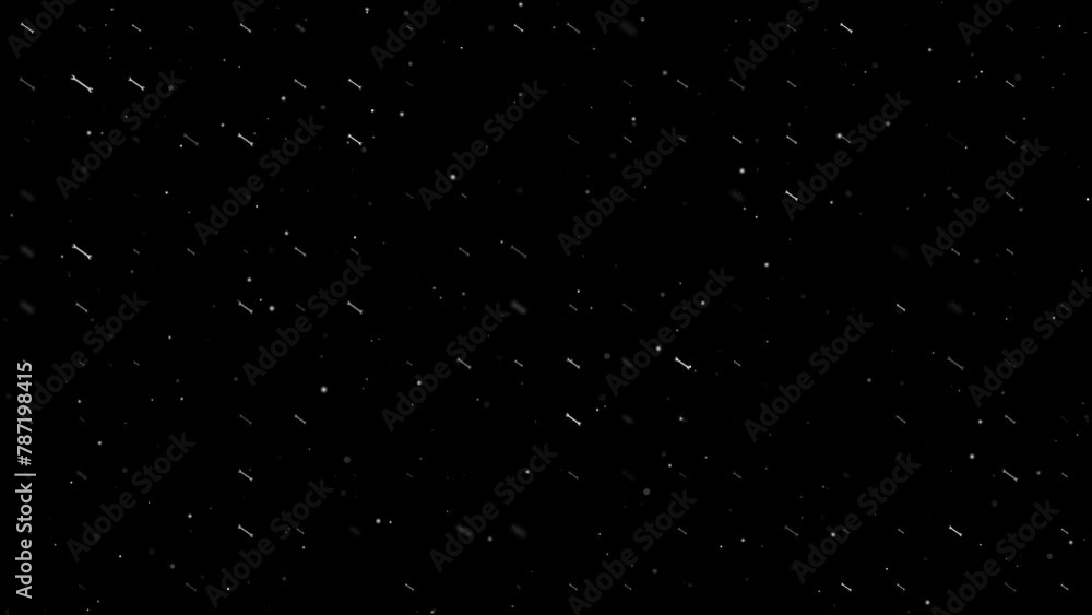 Poster template animation of evenly spaced wrench symbols of different sizes and opacity. animation of tran