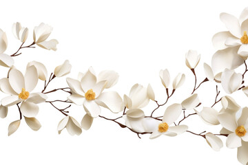 PNG Magnolia flower blossom petal.  - obrazy, fototapety, plakaty