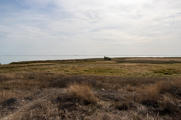 Landscape photos from the nature reserve of Jurilovca commune in Tulcea, Romania