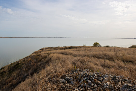 Landscape photos from the nature reserve of Jurilovca commune in Tulcea, Romania