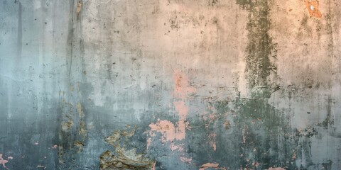 An image capturing the decay and textures of an old wall with peeling paint and visible signs of wear